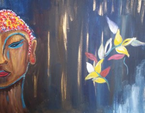 Colorful Buddha Acrylic on canvas