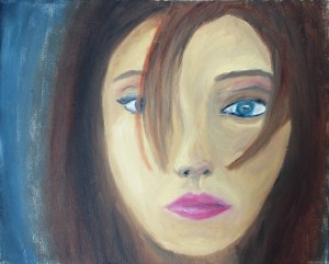 "The Girl" Oil on canvas board