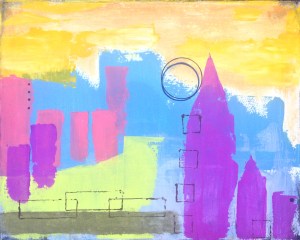 "Tower Haze" 20" x 16" Click to Enlarge